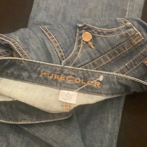 Pure color jeans